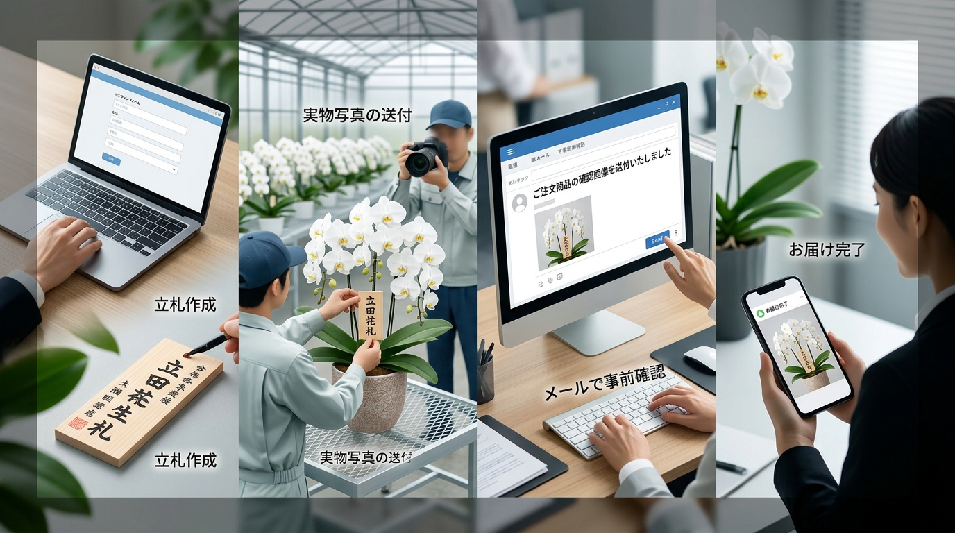 法人の贈答マナーで欠かせない立札や写真送付は通販でも対応可能か？
