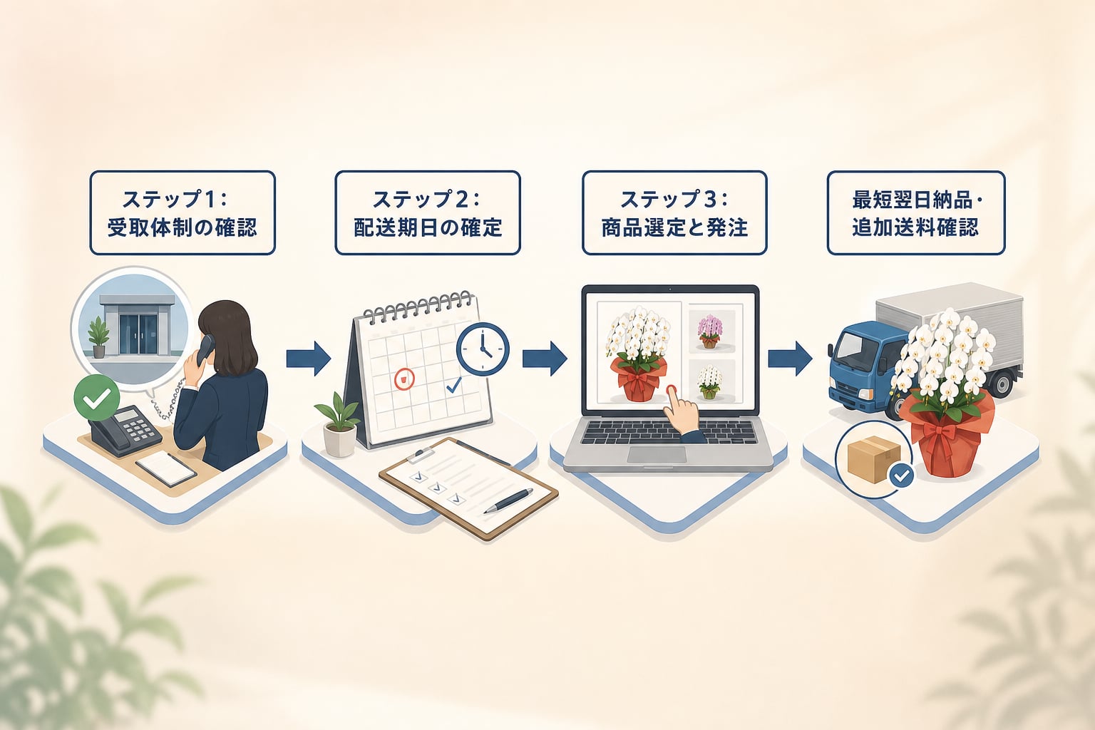 法人向け胡蝶蘭の手配で確認すべき実務手順とは？