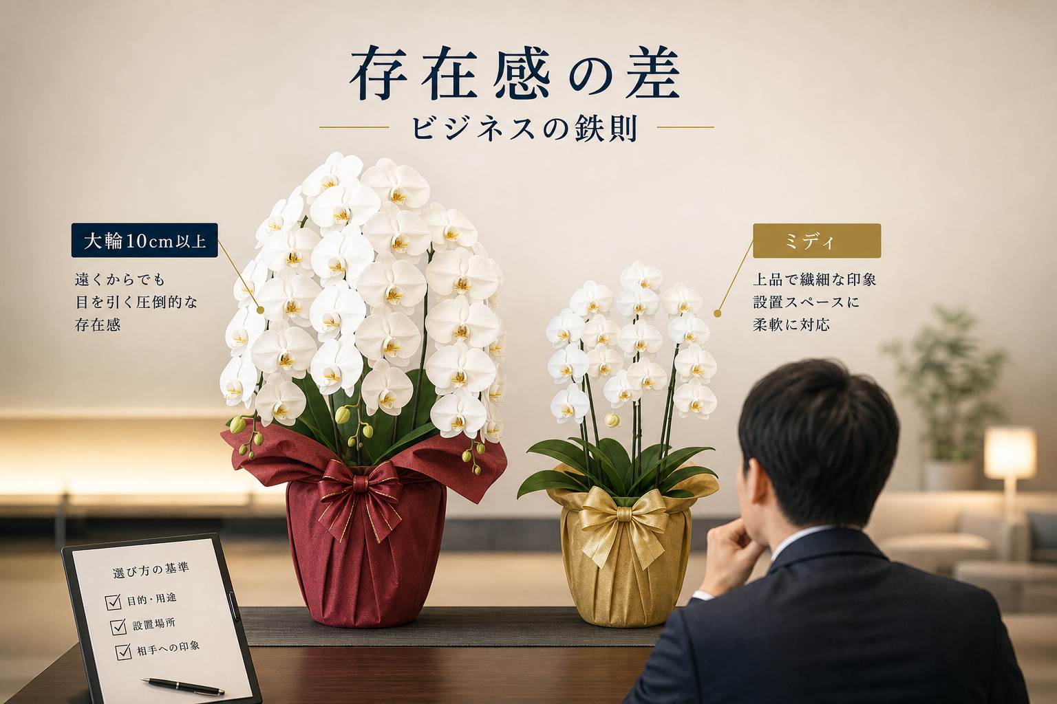 法人向け胡蝶蘭の選び方で最も重視すべき基準とは何か？