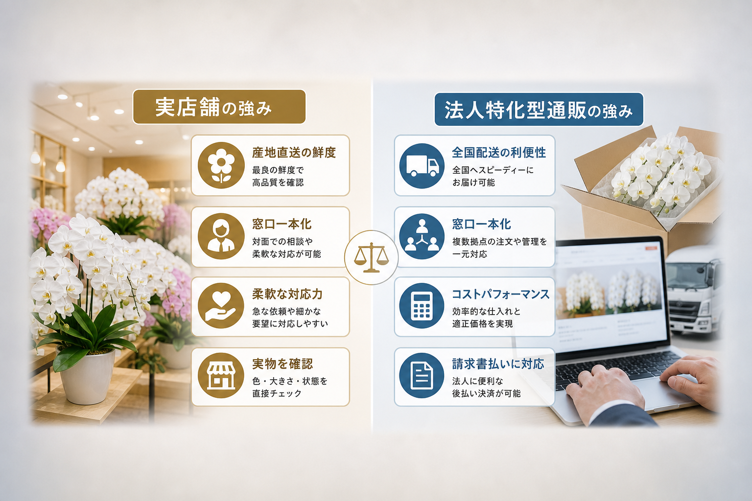 通販と実店舗で法人が重視すべきメリットの差は何か？