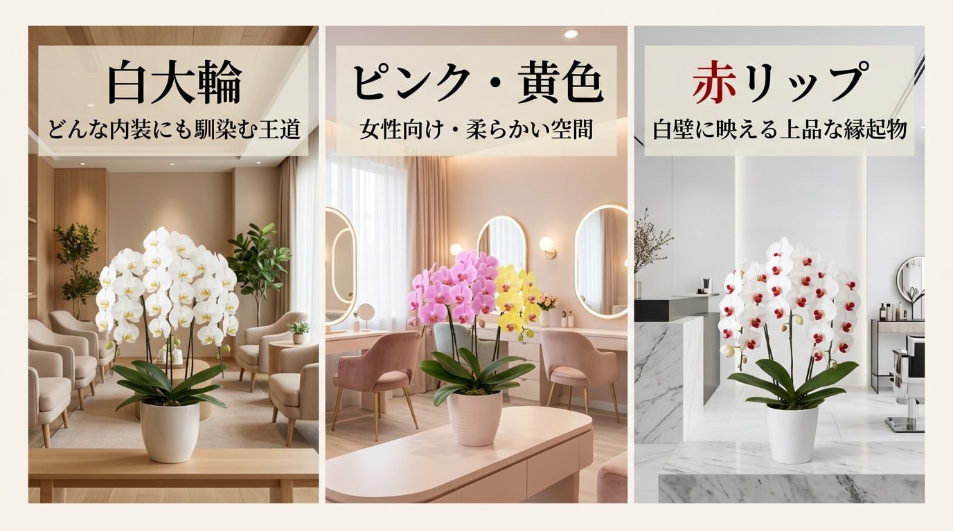 内装に調和する胡蝶蘭を選ぶ基準とは？