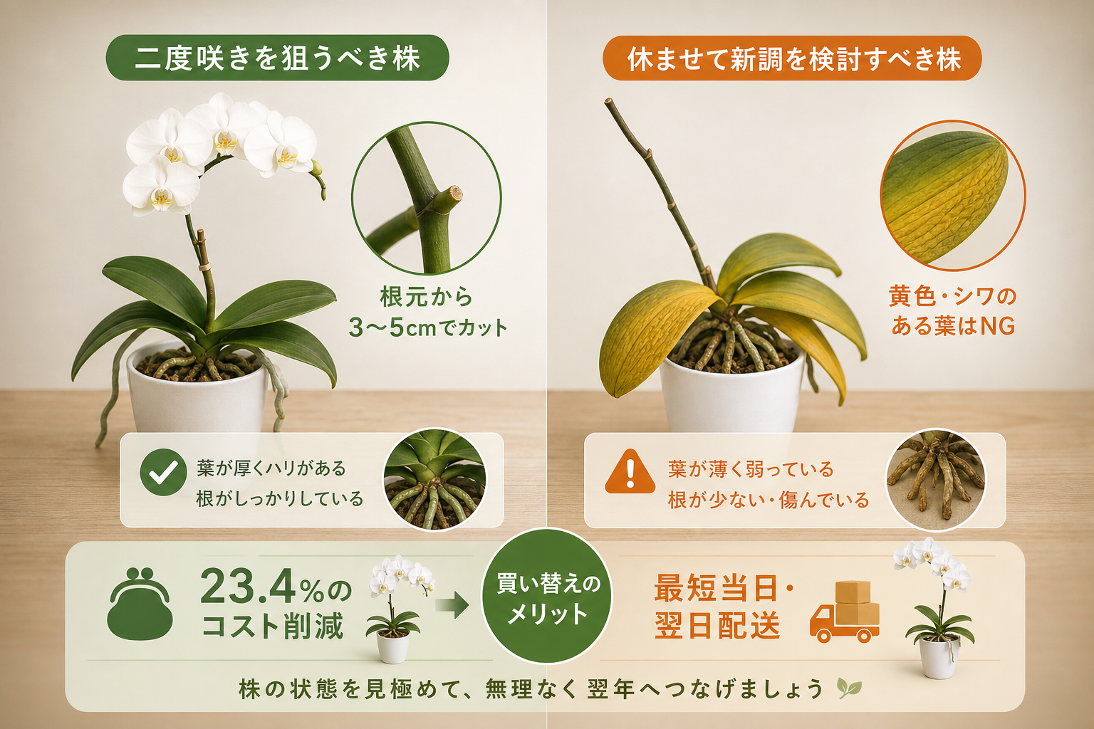 株を休ませるべきサインとは？（二度咲きを諦めて翌年へ備える判断基準）