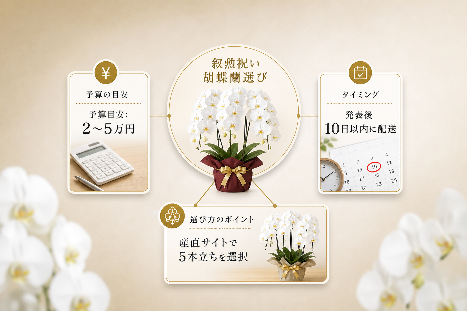 まとめ：叙勲祝いの胡蝶蘭選び