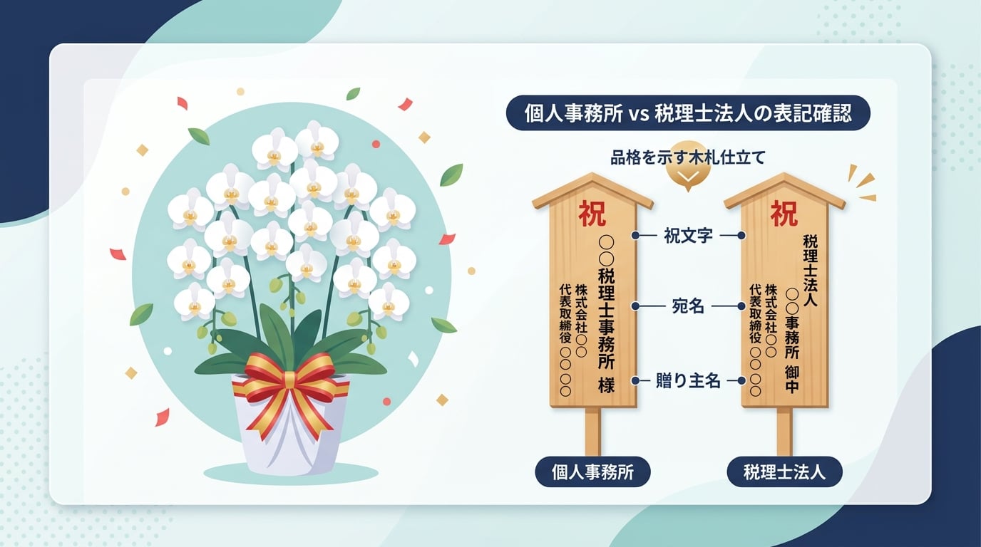 税理士事務所向け開業祝いの立札や宛名のマナーとは？