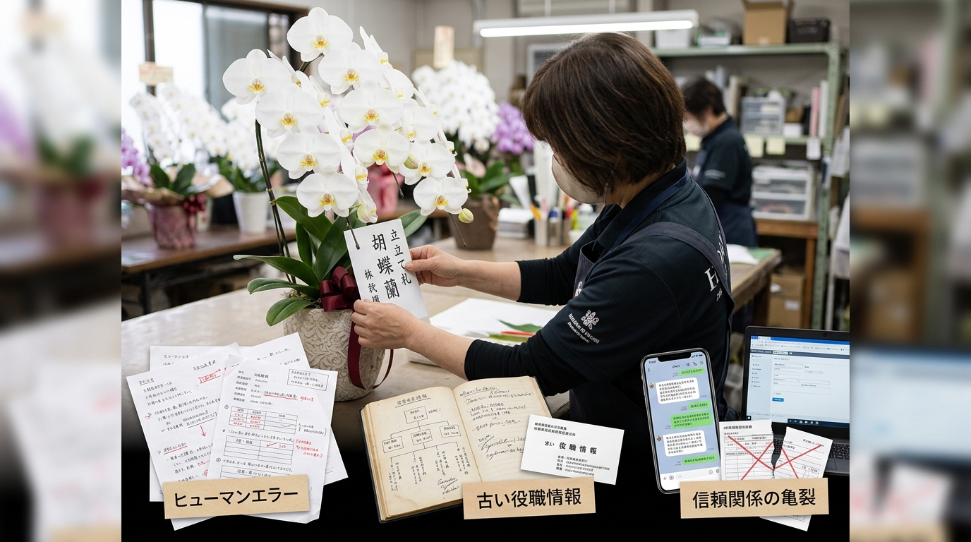 胡蝶蘭の立て札ミスがビジネスに与えるリスクと主な原因とは？