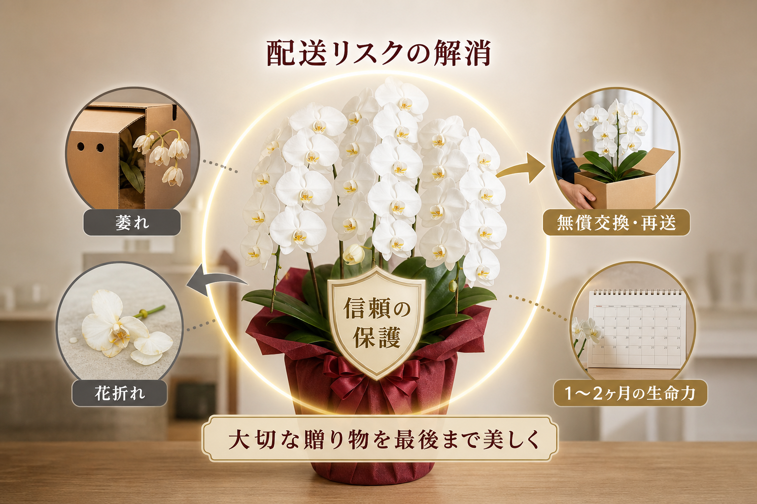 胡蝶蘭通販の「開花保証」はどのようなトラブルを解決するのか？