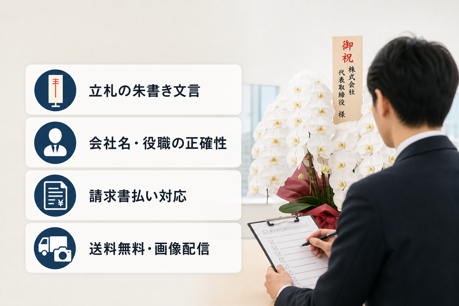 ビジネスの贈答マナーで重要な立札や請求書払いの対応はどうなっている？
