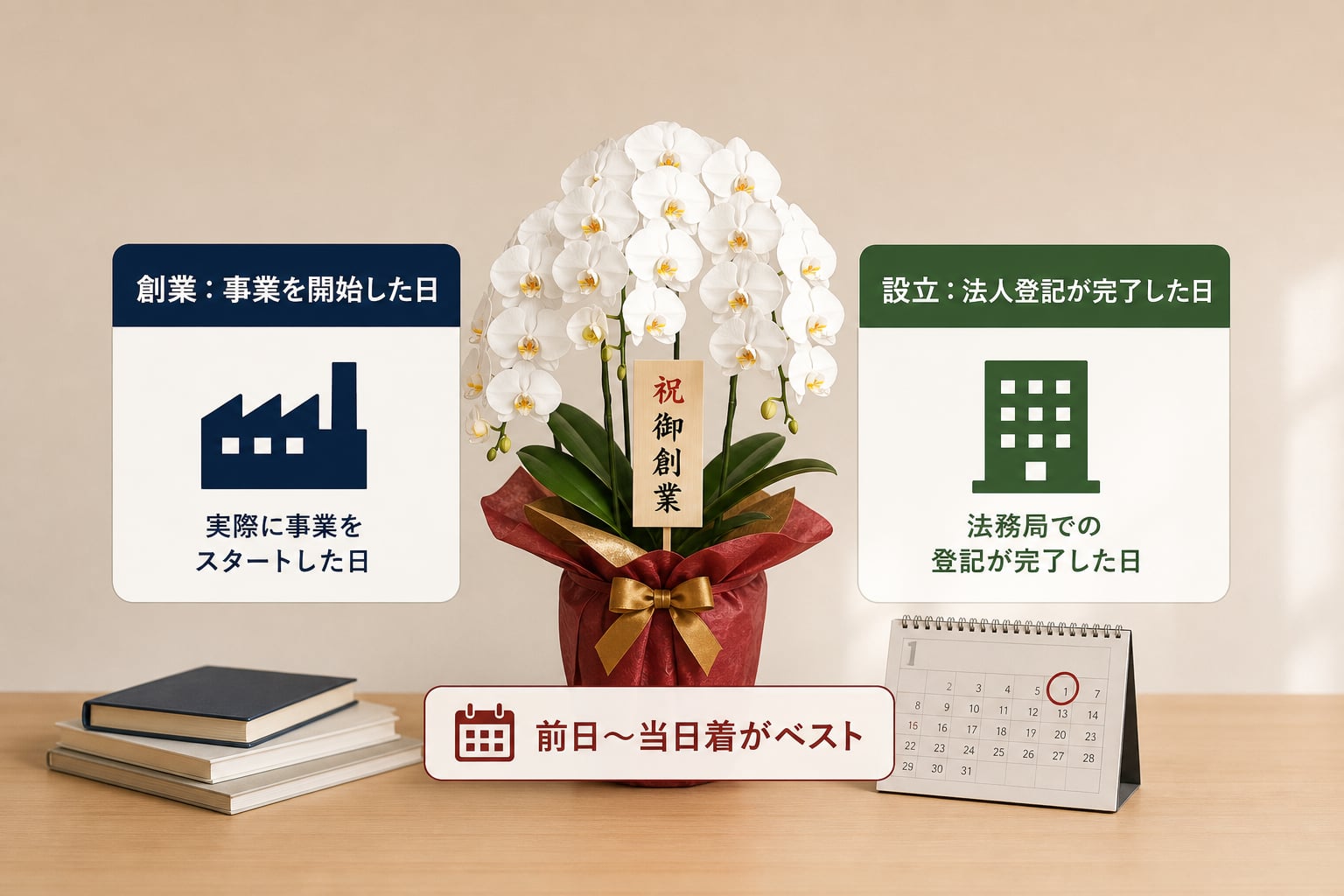 創業祝いを贈るタイミングや「設立祝い」との言葉の使い分けは？
