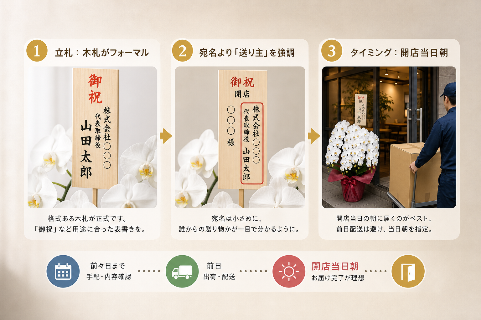 相手に失礼のない立札の書き方や贈るタイミングの正解とは？
