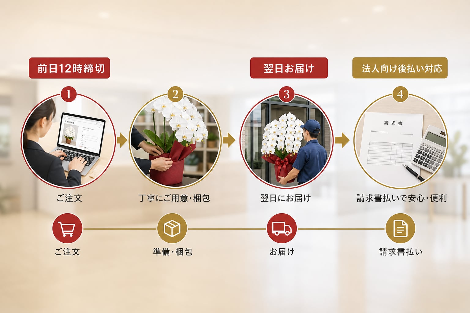 移転祝いを急ぎで手配する際の注意点と決済方法は？