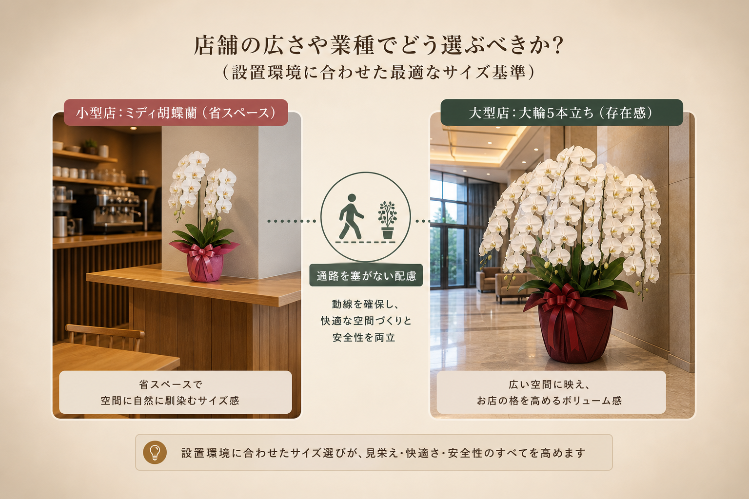 店舗の広さや業種でどう選ぶべきか？（設置環境に合わせた最適なサイズ基準）