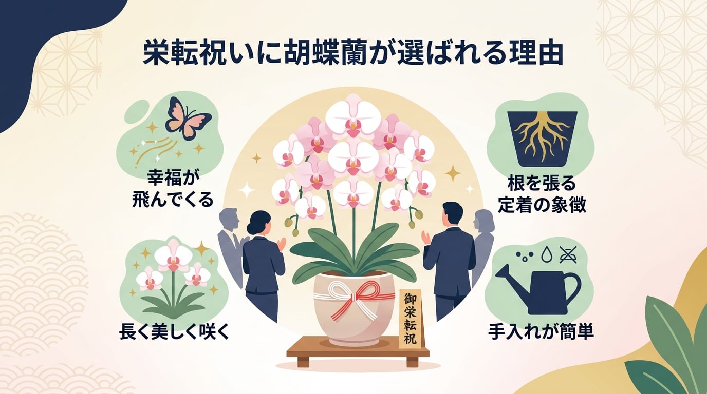 栄転祝い 胡蝶蘭とは