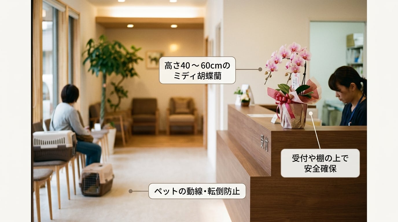 院内の動線や衛生面に配慮した胡蝶蘭の選び方とは？