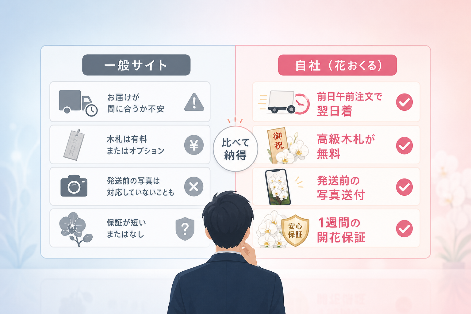 急ぎの注文で失敗しないために、何を基準に発注先を比較すべきか？