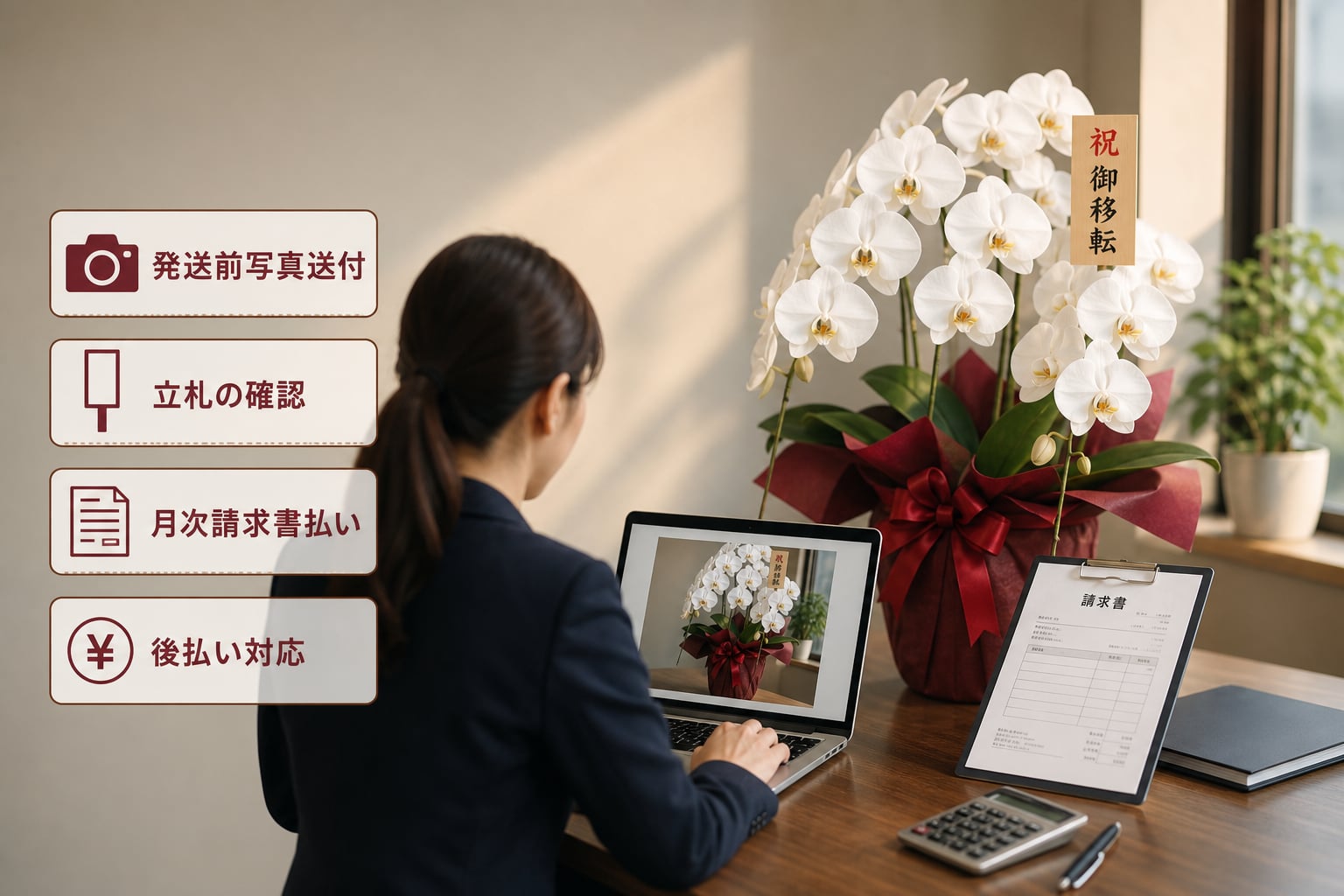 急ぎの移転祝いで写真送付や請求書払いに対応した信頼できる業者の選び方は？