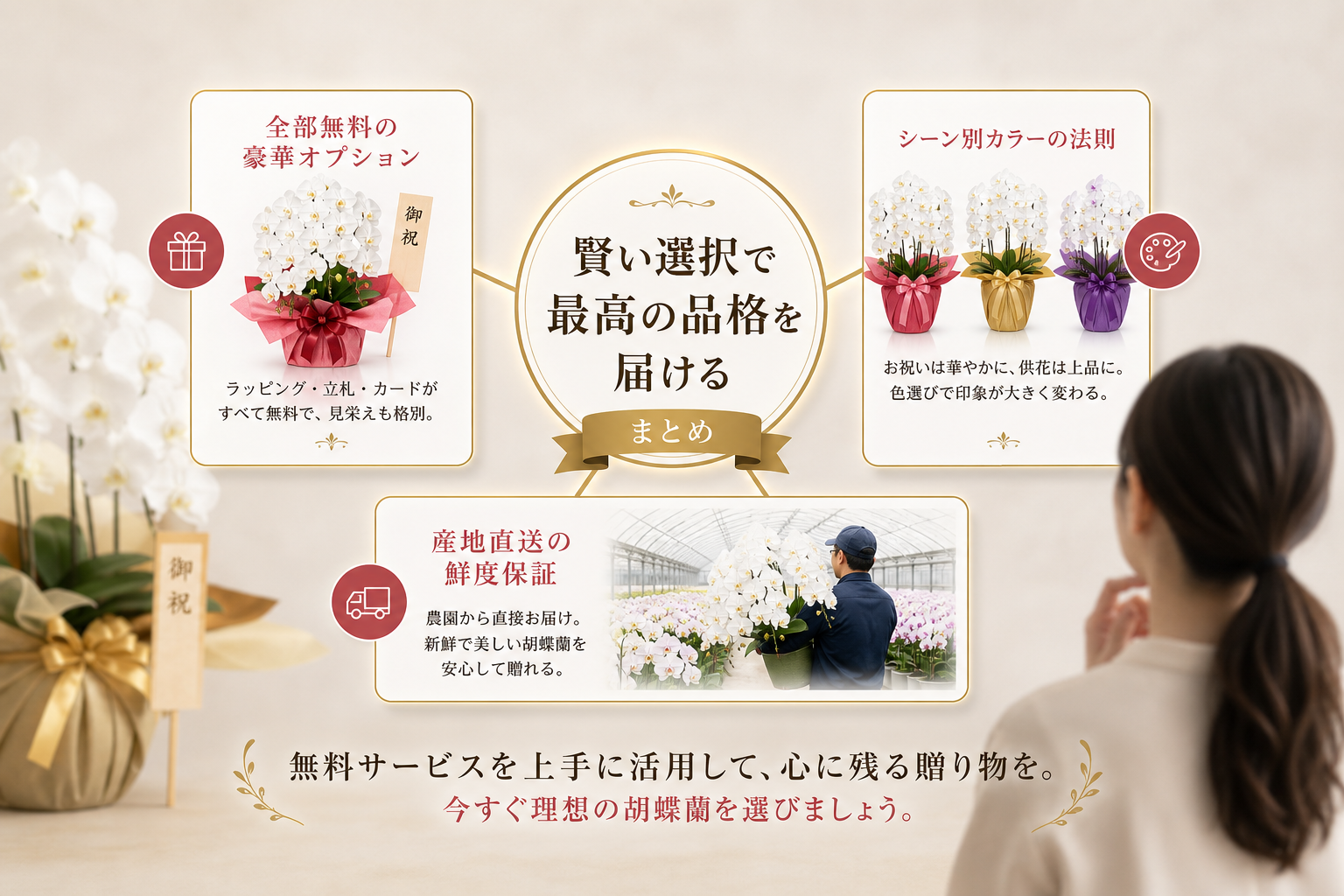 まとめ：賢い選択でコストを抑え、最高の品格を届ける
