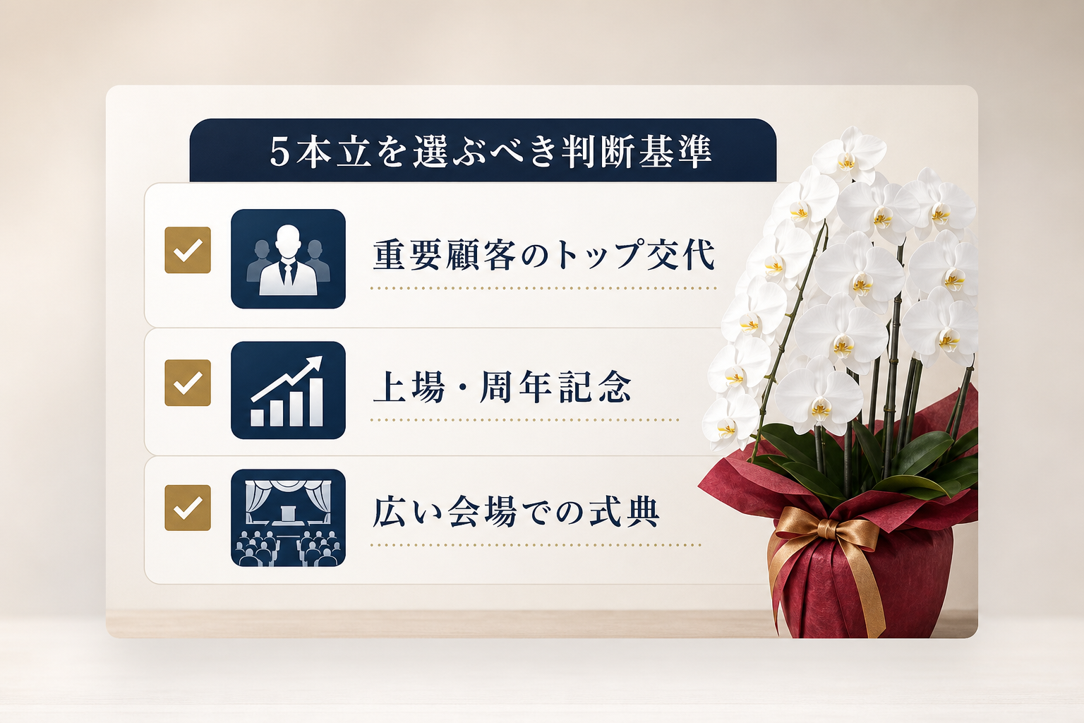 3本立ではなく「あえて5本立」を選ぶべき判断基準とは何か？