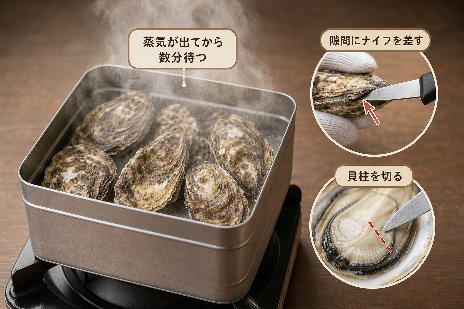 食中毒のリスクを抑える加熱の目安や殻が開かない時の対処法は？