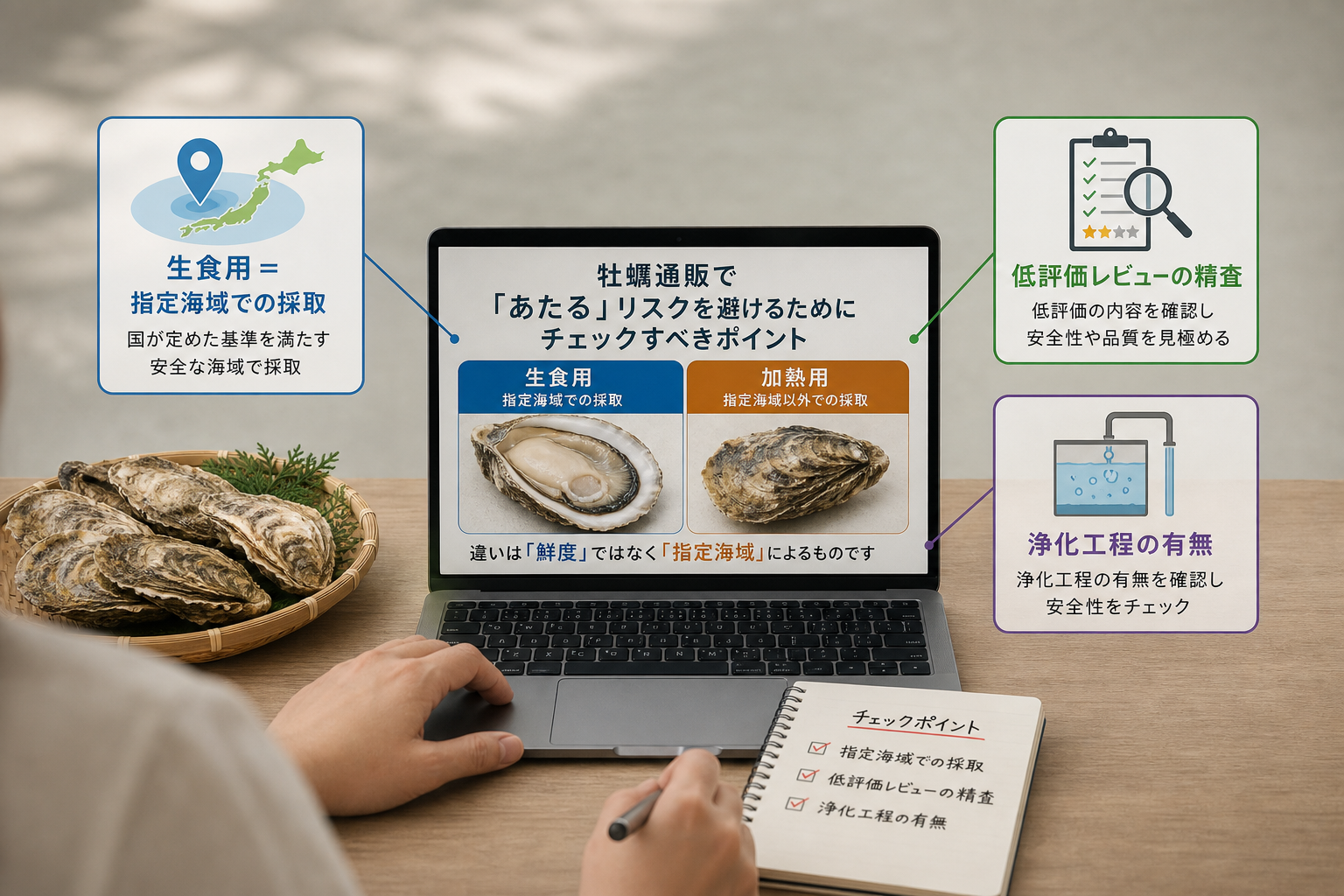 牡蠣通販で「あたる」リスクを避けるための評判チェック術とは？