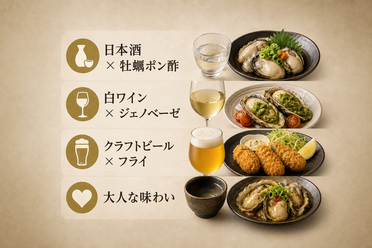 おうち居酒屋を格上げする牡蠣とお酒の絶品ペアリングとは？